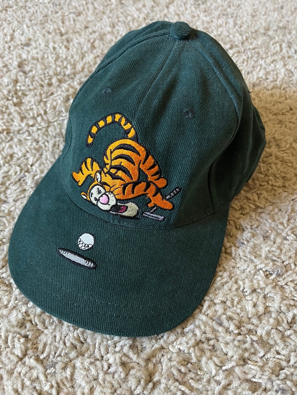 Walt Disney World Golfing Tigger Green Baseball Cap